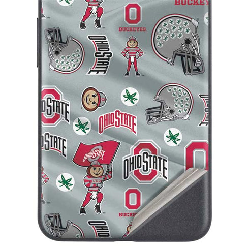 Ohio State University Pattern Google Pixel 5a Skin